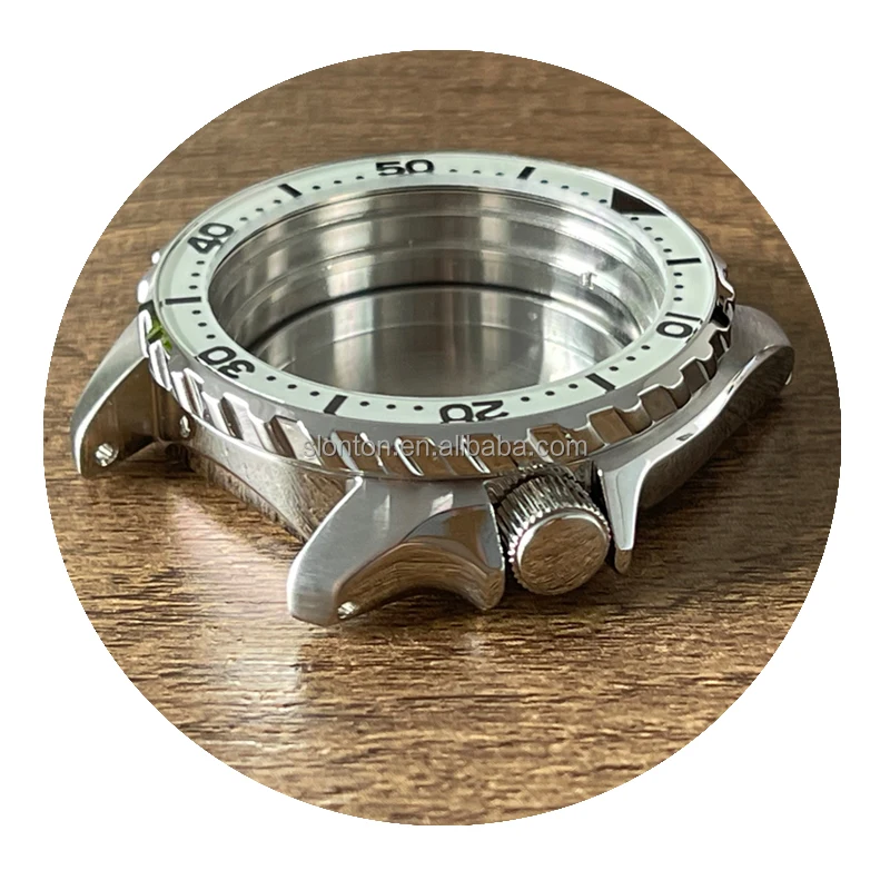 Slonton customize divers titanium watch case, custom logo watch case