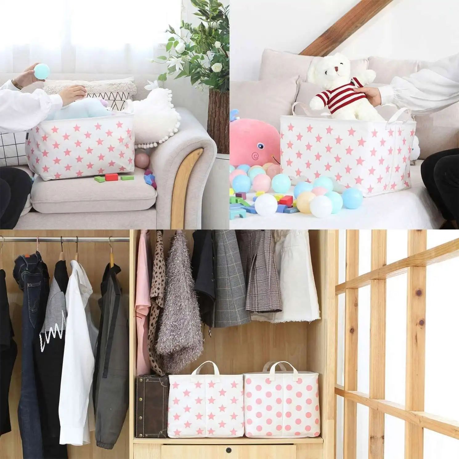 Modern Design Fashionable Stationery Storage Box 1kg Foldable Basket Style Bin with Competitive Price