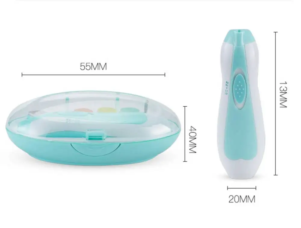 Manufacturer Outlet Low Noise Electric 6 In 1 Baby Nail Trimmer Multi Function Baby Nail Trimmer