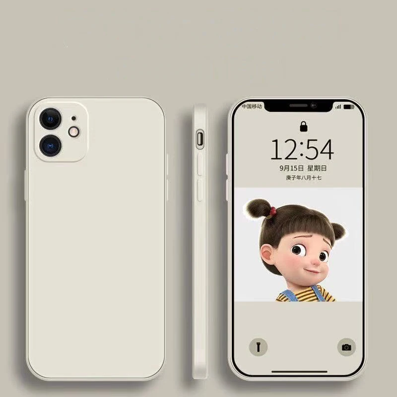 Original Custom Color Logo Liquid Soft Silicone Shockproof Protective Phone Case For IPhone 14 11 12 13 Pro Max Phone Case