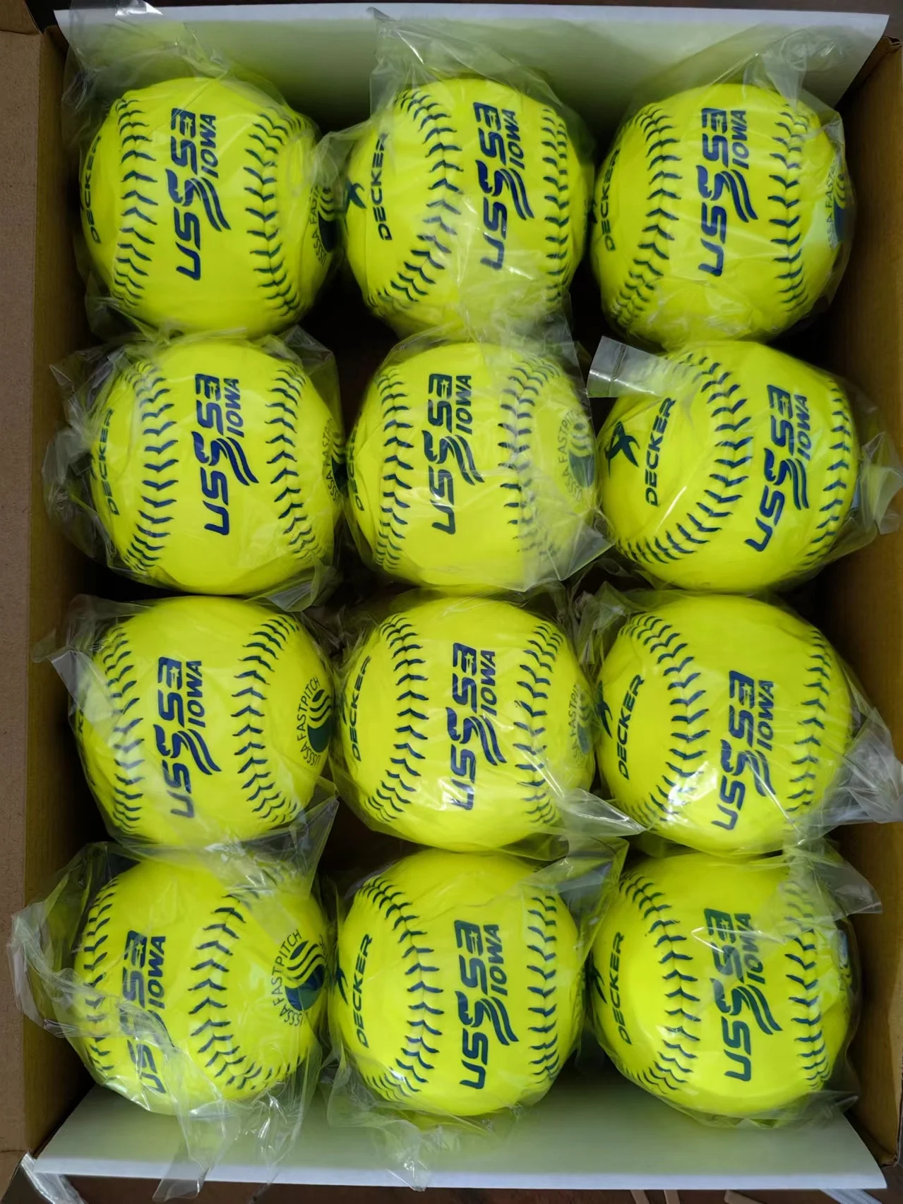 raised seam Leather softball polycore compression control COR.47,375 lbs Softball