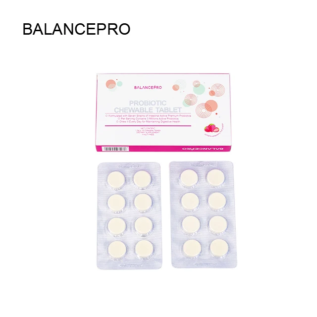 
Probiotic Chewable tablets with 3 millions active probiotics for maintaining digestive health tablet dietary supplement 