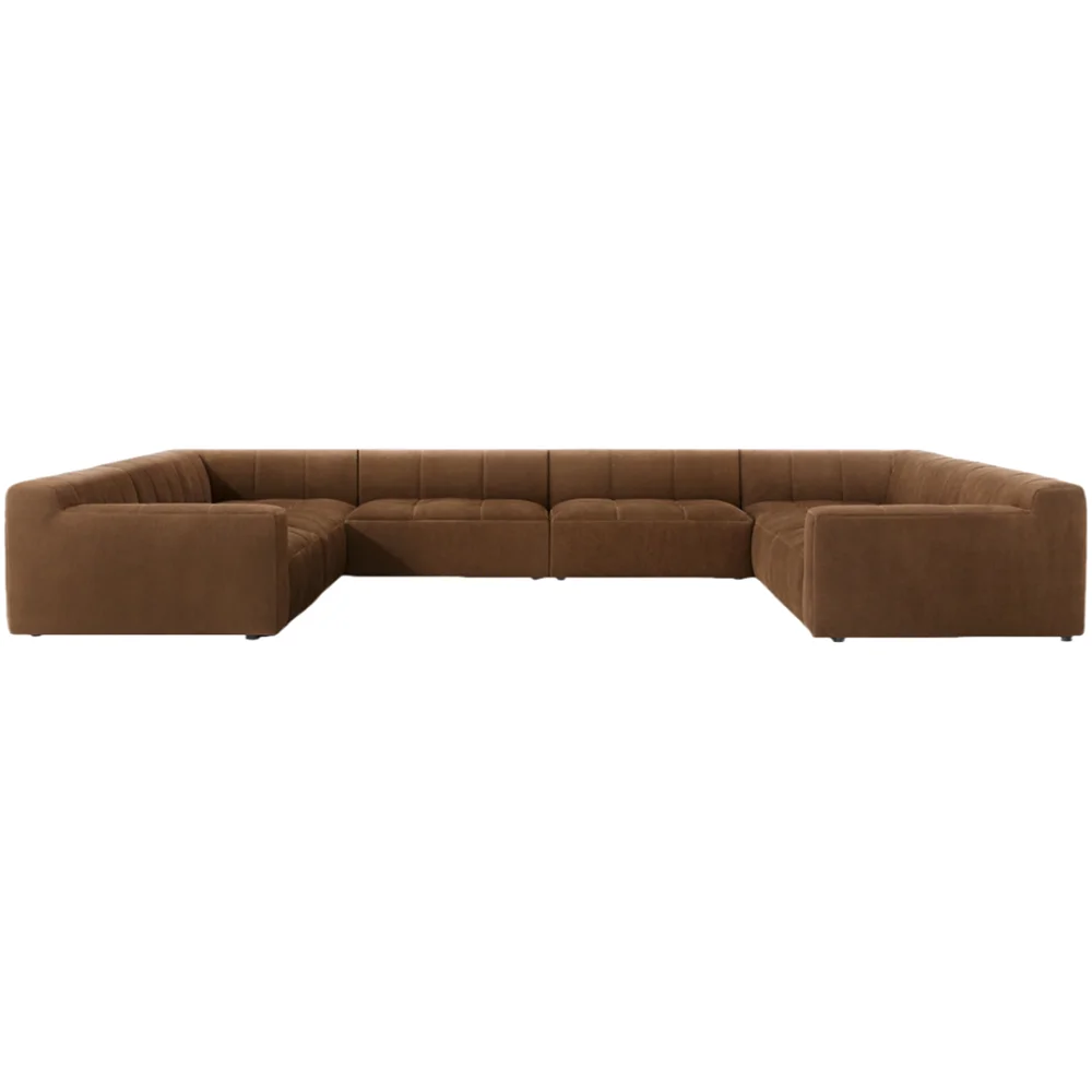 Contemporary American Luxury Living Room Set Leather Sectional Furniture Sofa Furnitures House Modern Sofa Latest Design
