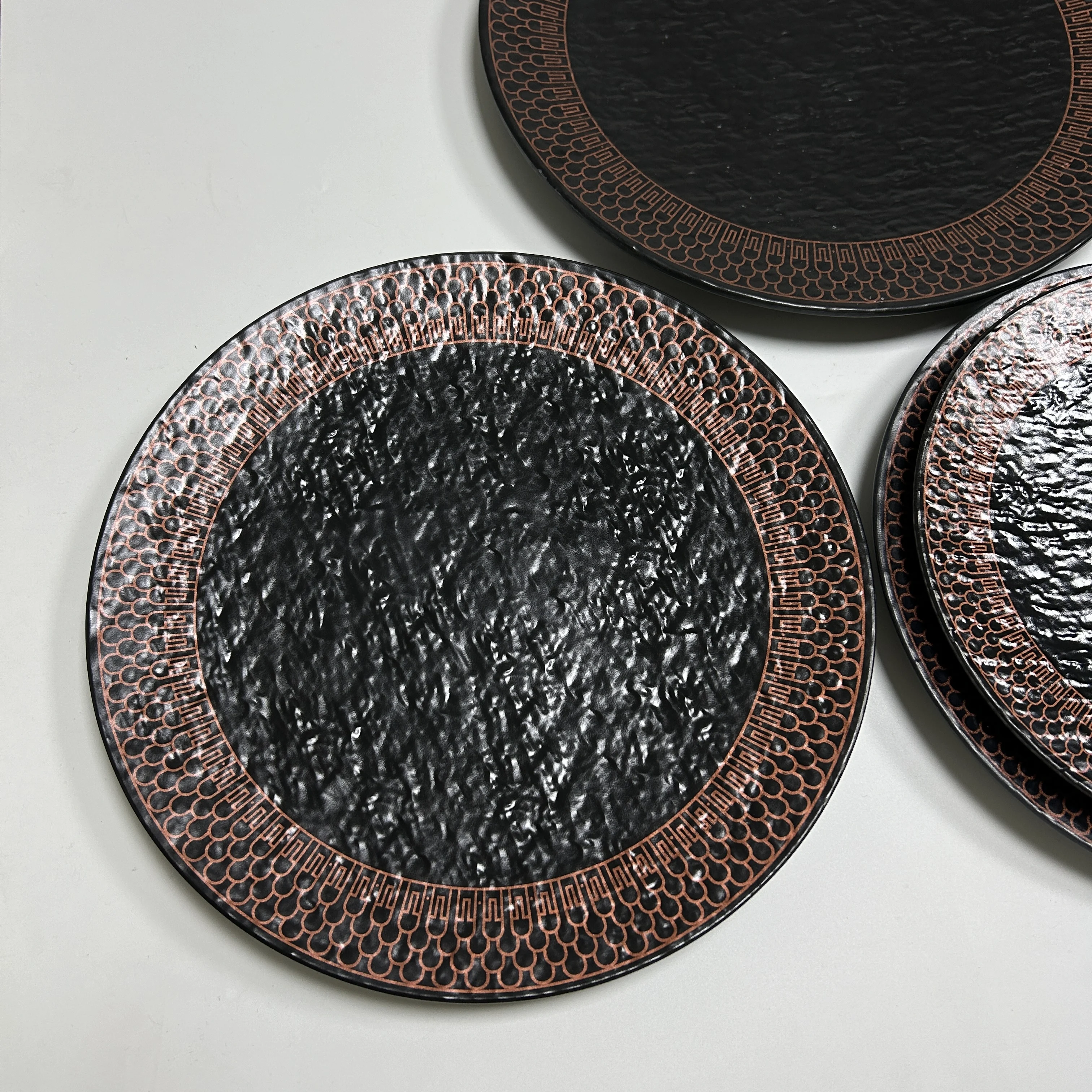 Manufacture Supply 100% Melamine plates Unbreakable Flat melamine plate dinner plates for Restaurant