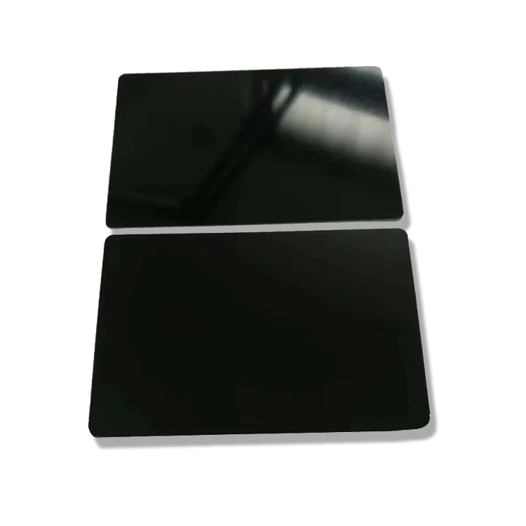 Business Trading Anodized Aluminum Engrave Blank Card  Custom Logo Metal Customized Cards Laser Engraving Blanks