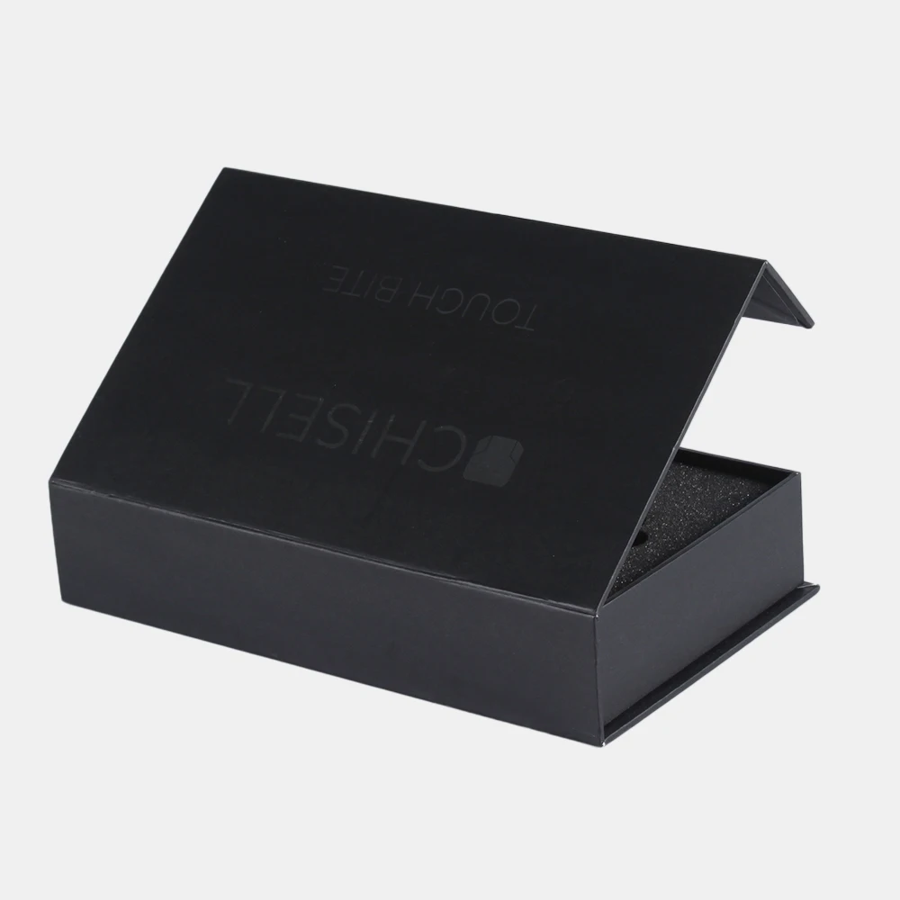 Заводская Роскошная жесткая бумажная игровая консоль с логотипом на заказ, подарочная упаковка, картонная матовая черная коробка с поролоновой вставкой