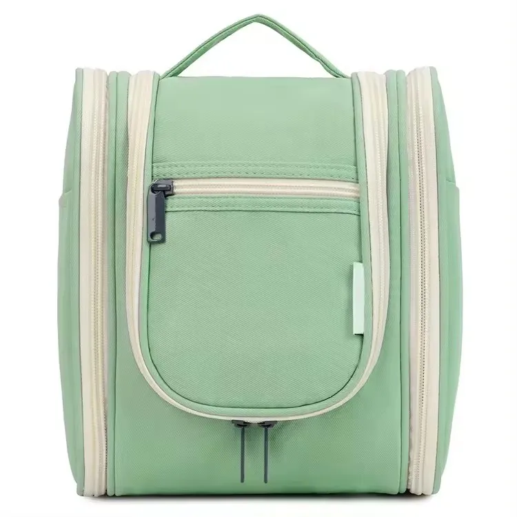 Outdoor Large Capacity Makeup Bag Cosmetic Bag with Hook Travel Zipper Hanging Toiletry