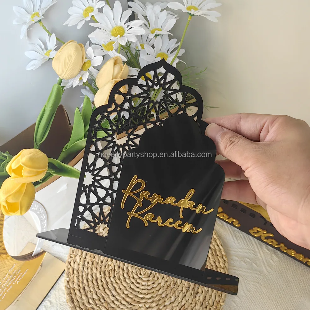 Novelty  ramadan decorations 2025 Muslim decoration Acrylic Ramadan Kareem  Islamic Gift Table Decor