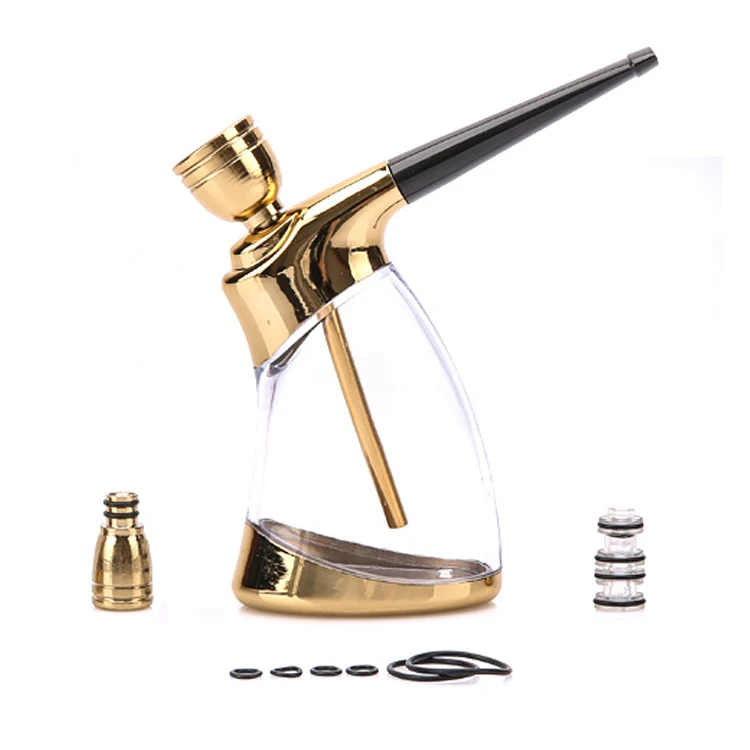 Golden Portable Mini Hookah Set For Tobacco And Cigarette Filter Shisha Accessories Handheld Hookah