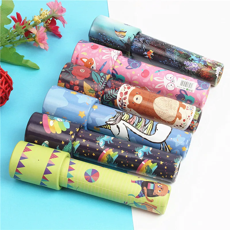 Children Gifts DIY Colorful Stretchable Rotating Magic Classic Kaleidoscope Toy