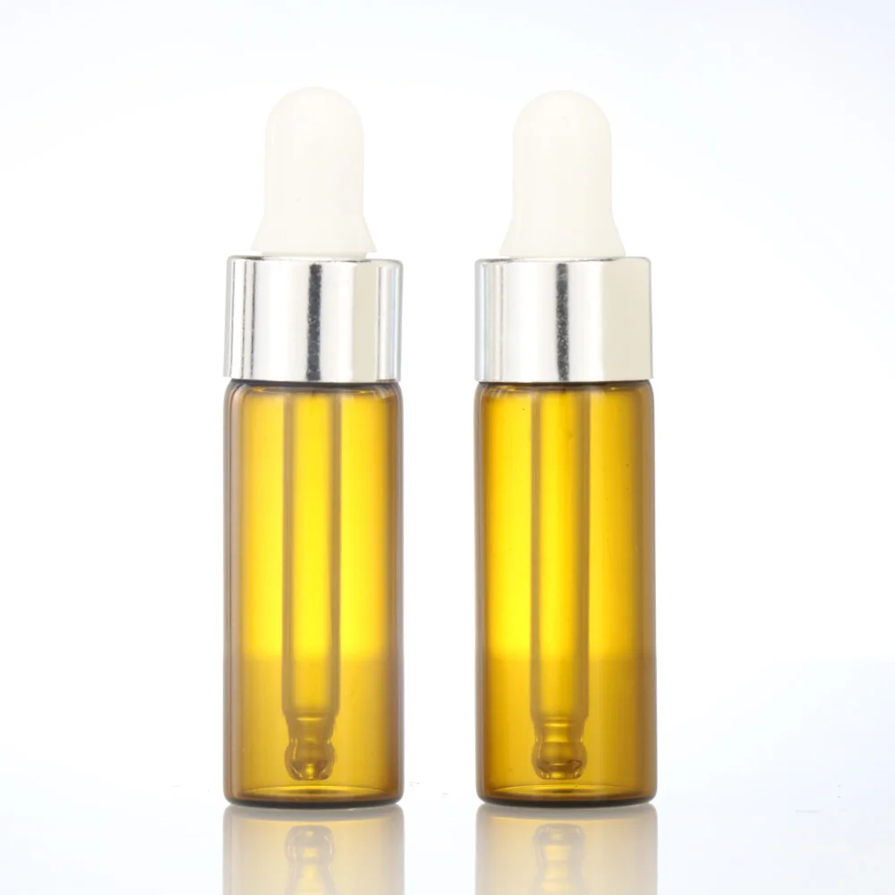 Clear Perfume Oil Glass Sample Bottle Mini Glass Dropper Bottle Empty Travel Refill PerfumeTester Vial