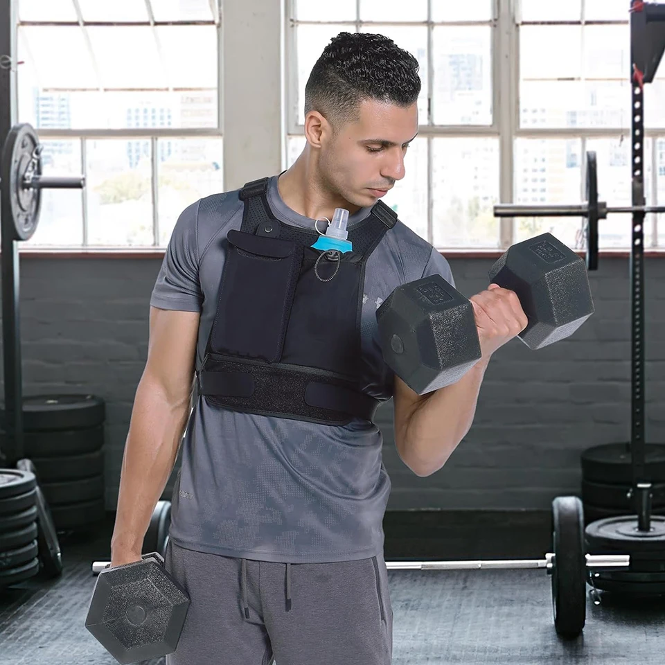 Fashion Lightweight Breathable Running Backpack Adjustable Waistband Reflective Hydration Vest With Water Bottle Pocket