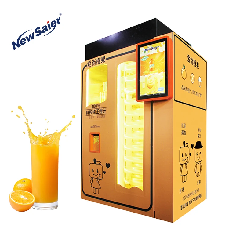 Manufacture Wholesale supermarket small fresh fruit juice vending machine Original and New