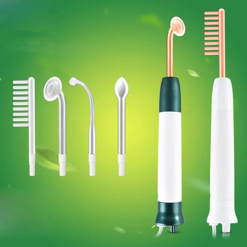 4 In 1 Portable High Frequency Wand Alta Frecuencia Facial High Frequency Therapy Wand For Home Use