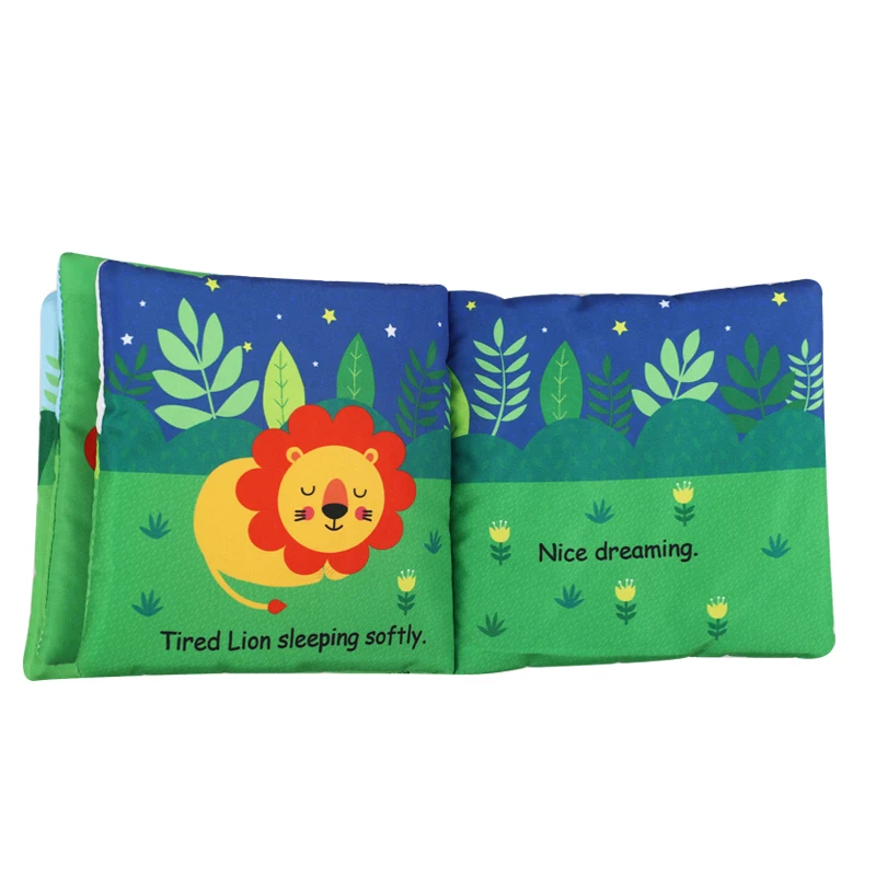 Wholesale Interactive embroidery Educational Activities Baby Quiet Book soft cloth 3D animal Toy Book Engage Your preschool