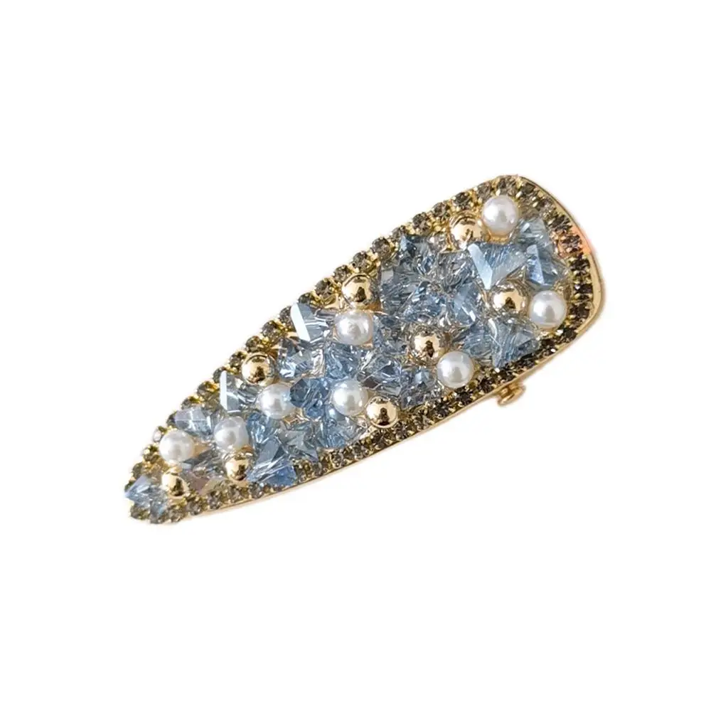 Korea Super Fairy Clip Exquisite Versatile Hairpin Bangs Clip Side Rhinestone Pearl Hairpin