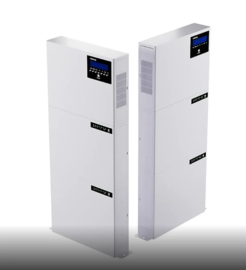 Vertical Wall-Mounted Power Inverter with built in Lifepo4 Battery All In One System