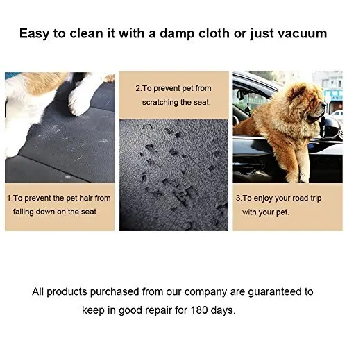 Durable Nonslip Rubber Backing Pet Front Seat Cover Dog Car Seat Covers For Cars Trucks & SUVs