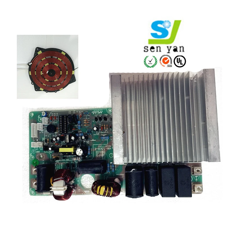 Индивидуальная Pcba универсальная 3500 ватт 24 В 12 Dc индукционная плита. Srket.Pcb. 5000.w. 1.P 1000W печатная плата