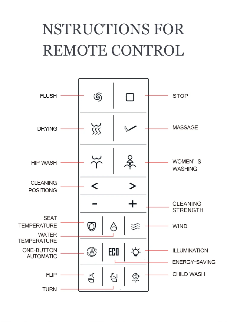 FREE SHIPPING TA00X81Bathroom Products Smart Toilet Sanitary Ware Electronic Concealed Smart Wc Toilet With Remote