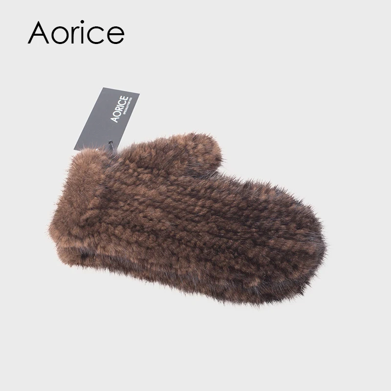 GF702 Genuine Mink Fur Glove Gloves Mitten New Design for this