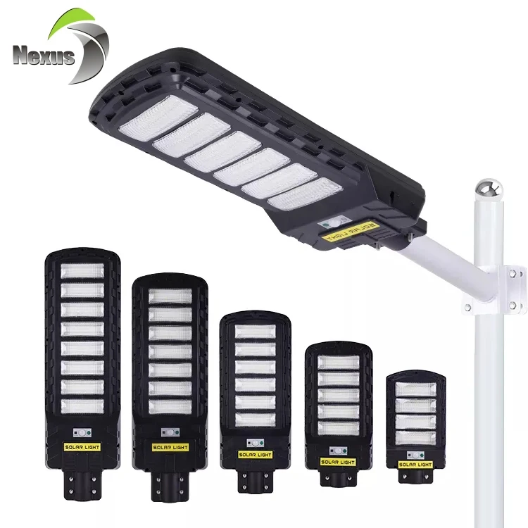 High Brightness Abs Ip65 Outdoor Waterproof 100w 150w 200w 250w 300w Integrated All In One Smd Led Solar Street Light