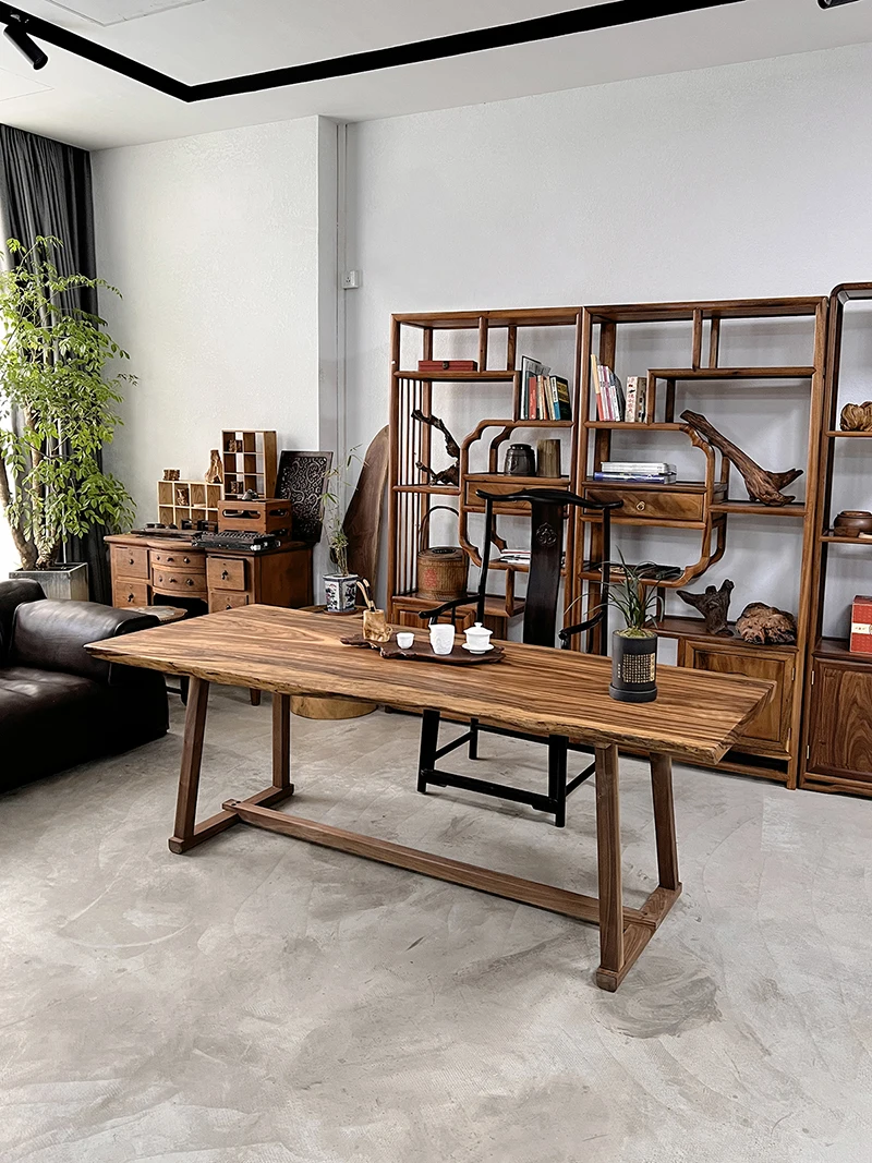 Raw slabs butcher block counter top solid wood dining table slab live edge table top mahogany wood slab