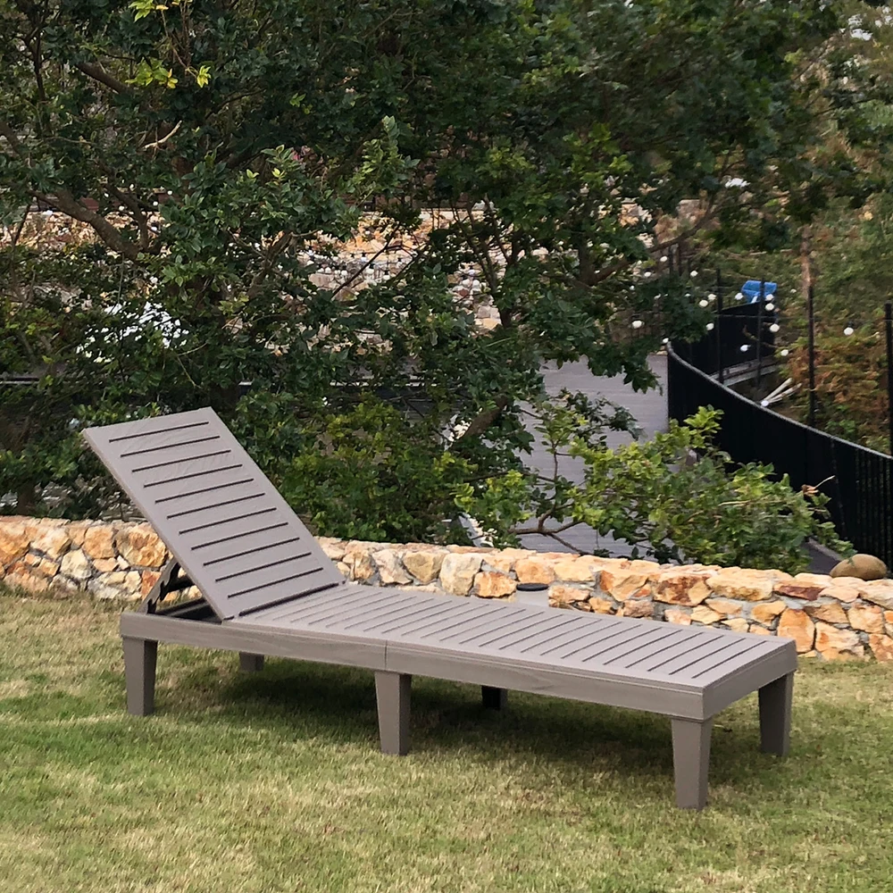 Hot selling sun beach chair 5 position back adjustable poolside bed