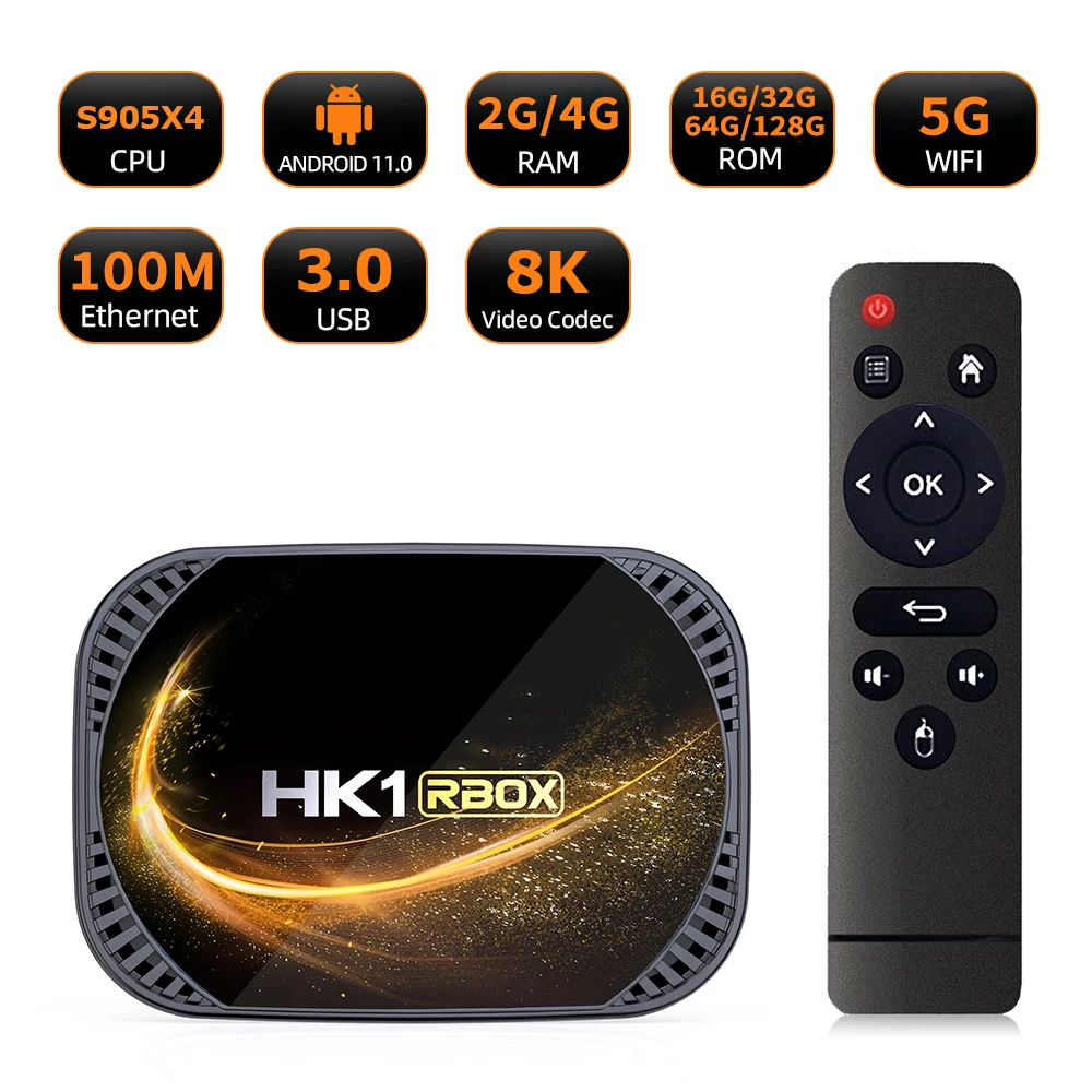 HK1 X4s Android 11 TV Box Amlogic S905X4 3D BT4.0 4G 32G 64G 128G Dual Wifi Youtube Media Player 4K 8K Set top box2.jpg