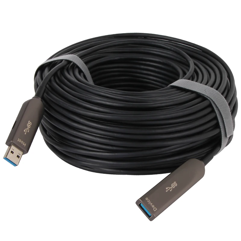 Оптоволоконный USB-кабель 10 Гбит/с длинный AOC USB3.2 Удлинительный кабель «штырь-гнездо» 10 м 15 м 20 м 25 м 30 м 40 м 50 м