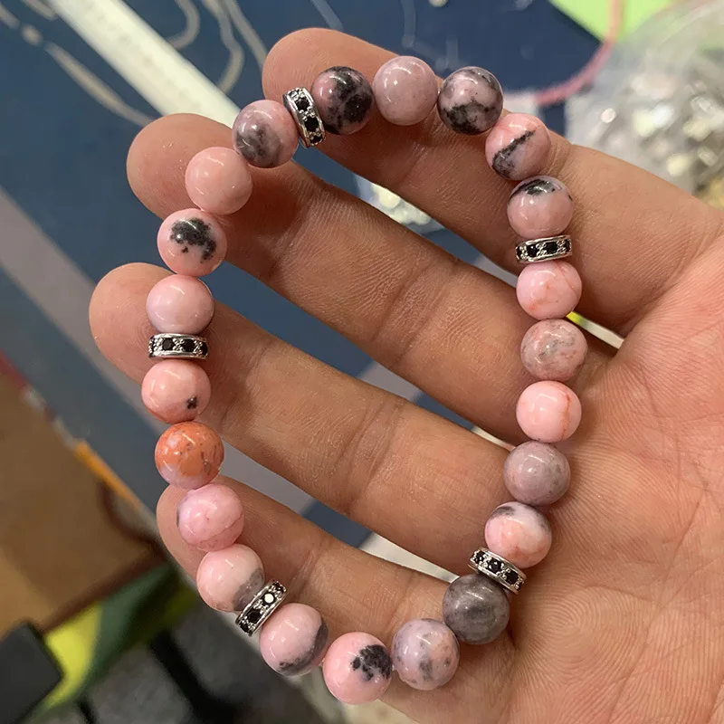 Hot Amethyst Agate Bracelet Copper Zircon Girlfriends Bracelet Accessories Crystal Single Ring Bracelet