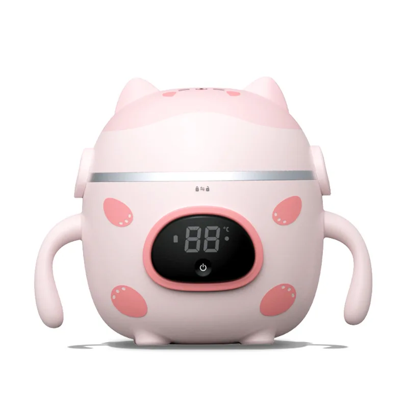 Totoro Style Baby Appliances Food Warmer Intelligent Automatic Heating Stainless Steel Waterproof Baby thermostatic Bowl