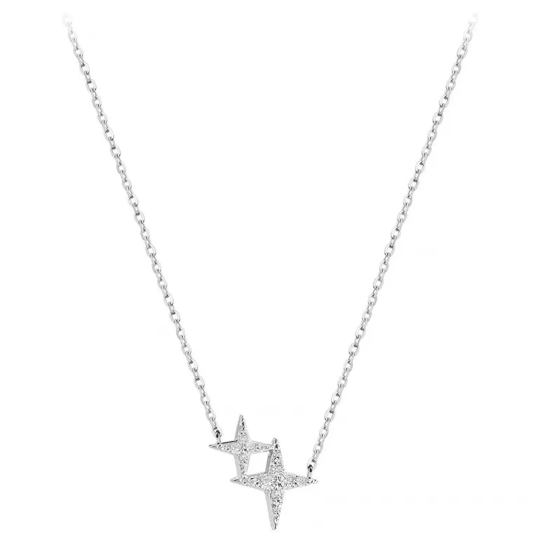 NaTuna Factory Wholesale Asteroids Pendant Fashion Jewelry Silver 925 Necklaces For Daily Life