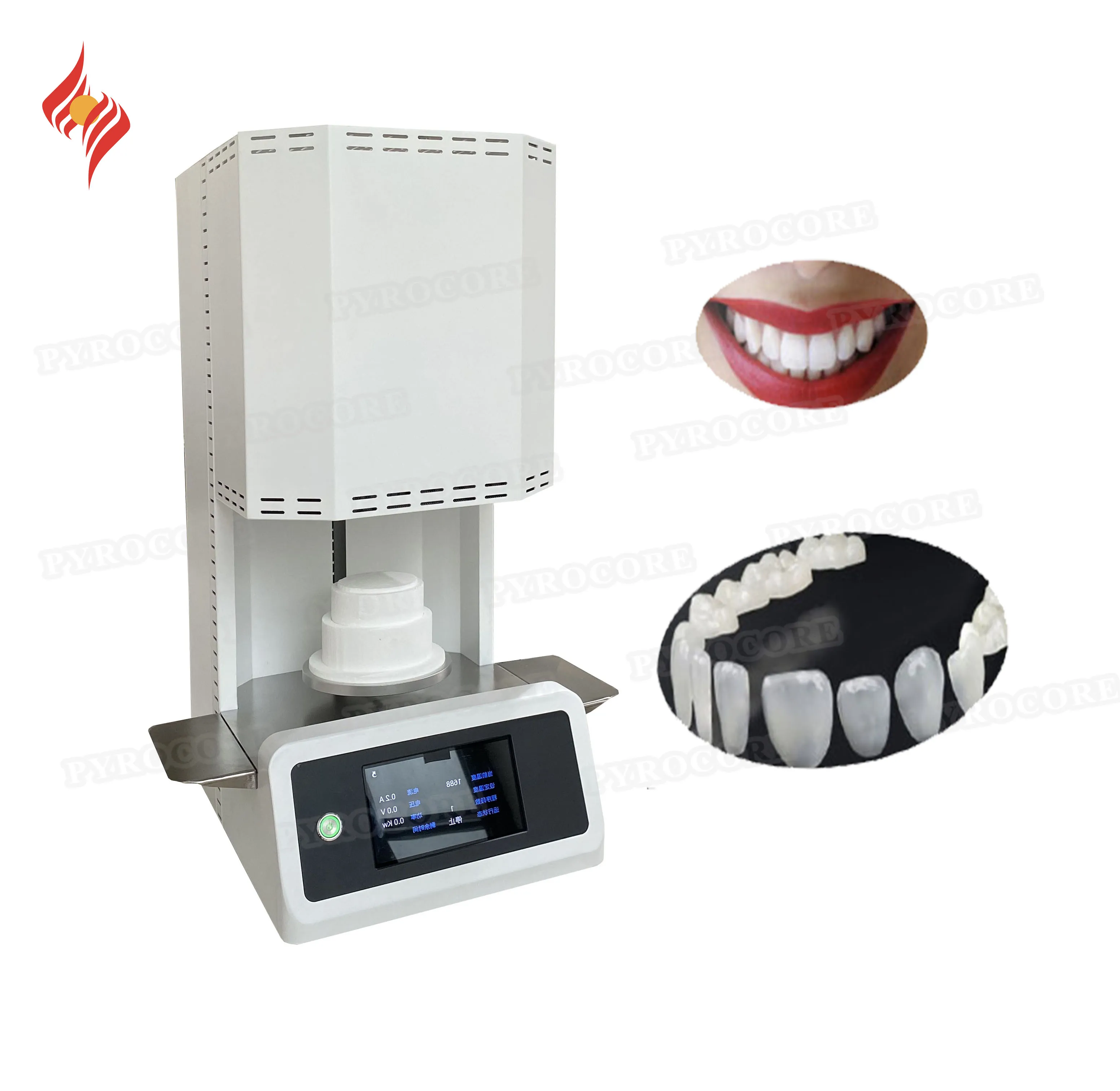 1700c Lab Dental Dentures Heat Treatment Zirconia Crown Sintering Dental Furnace With Pollution-Free Heater