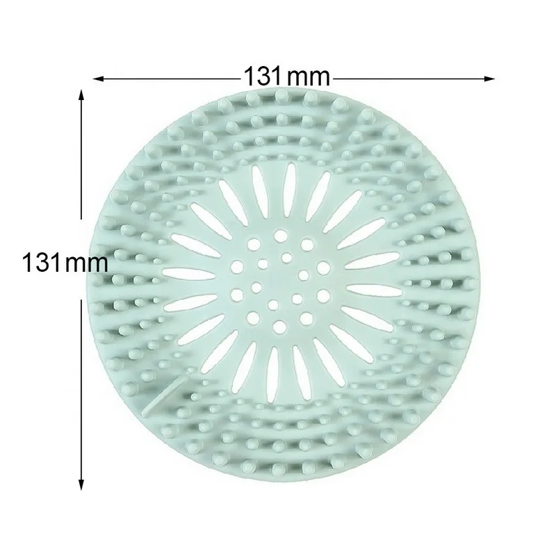 Silicone Mesh Kitchen Drains Sink Strainers Filter Sewer Hair Colanders Bathroom Clean Tool Floor Sieve Drain Filter Mat Gadgets