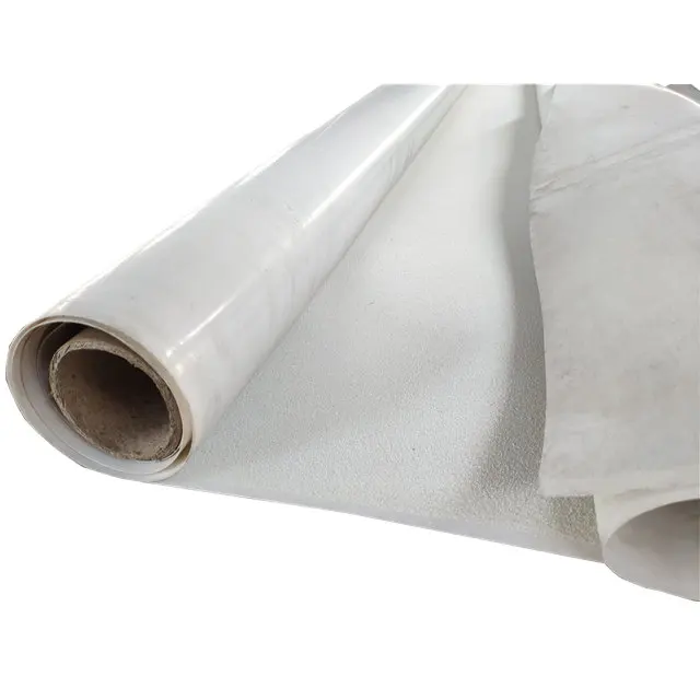 weifang  hot weldable and strip overlap  1.2mm Self-adhesive HDPE waterproof membrane with sands
