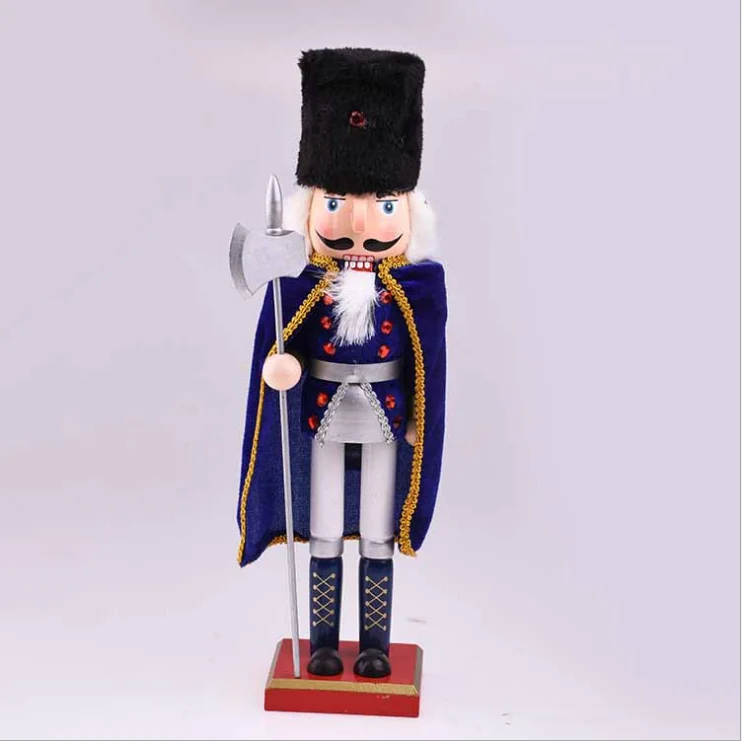 38cm blue nutcracker machine home decoration