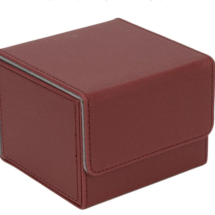 Factory Hot Sell Flap Storage Game Cards Case Business Card Collection Box Leather Custom TCG Deck Box