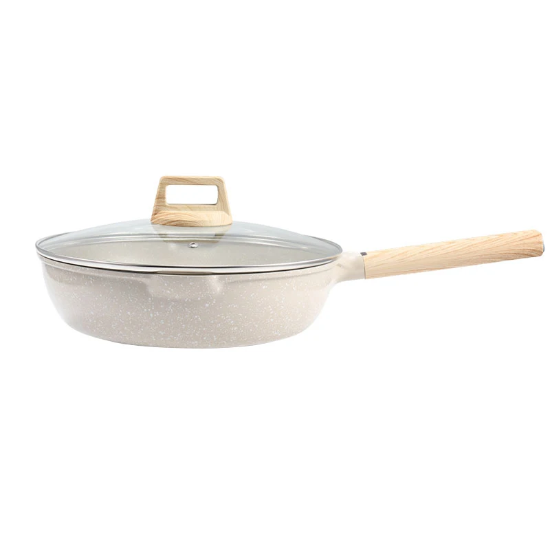 Kitchen Cookware Cooking Deep Frying Pan Aluminum Non Stick Wok