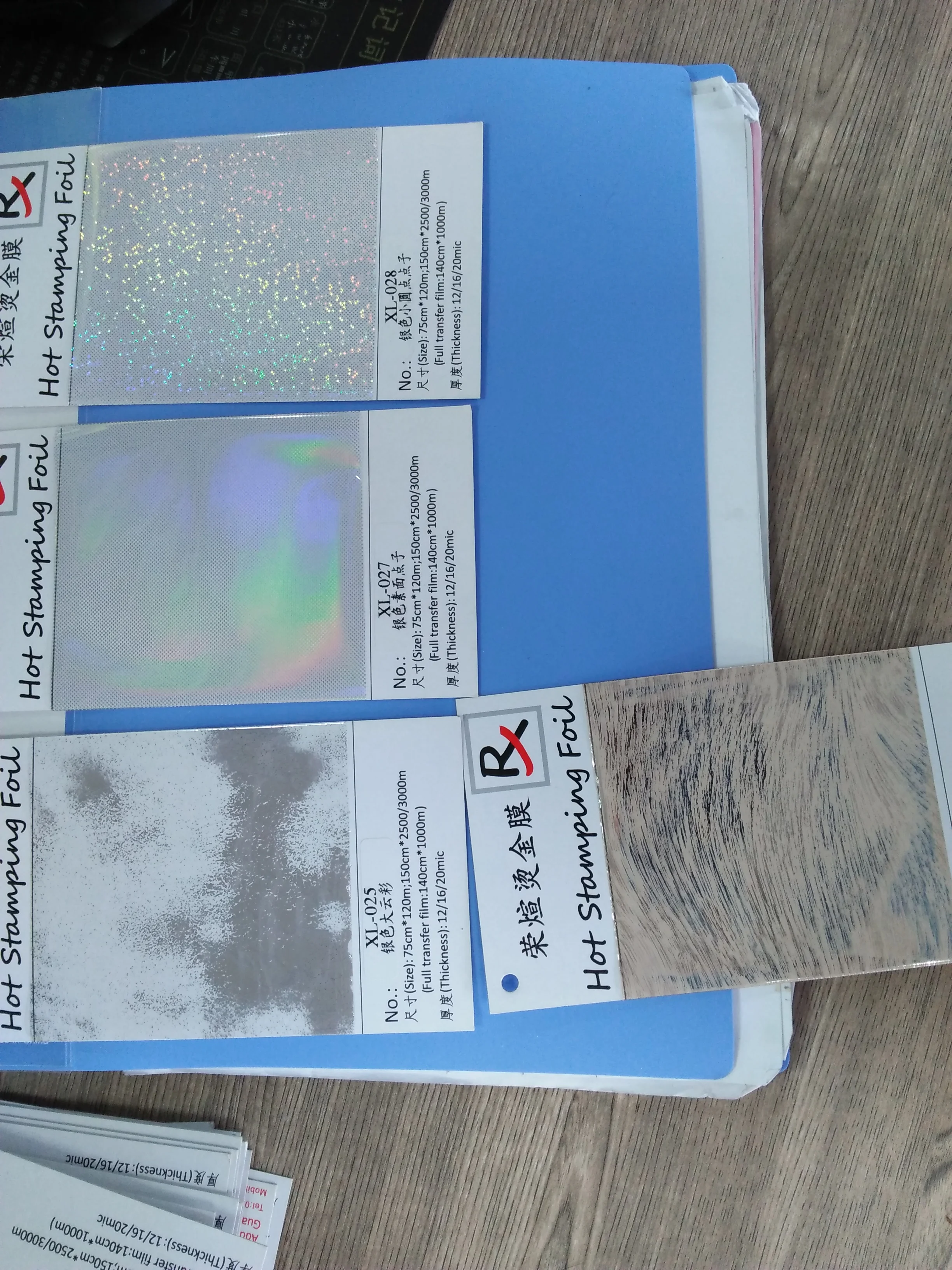 XL-053# metallic partial silver design hot stamping foil printed on genuine leather PU PVC