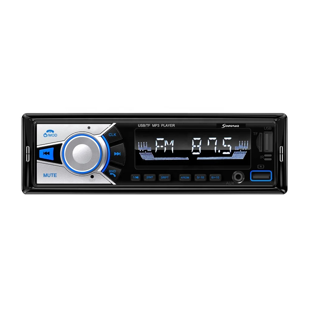 Single Din Mechanism Dual USB Radiocd MP3 Player FM AM Instructions Car Mp3 Player Dashboard Soundrace 12V/24V Build-in 1DIN 4.0