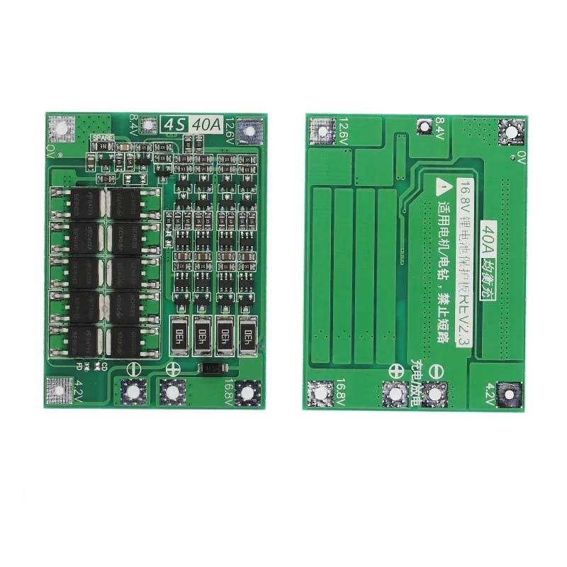 3S 4S 40A 60A Li-ion Lithium Battery Charger Protection Board 18650 BMS For Drill Motor 11.1V 12.6V/14.8V 16.8V Enhance Balance