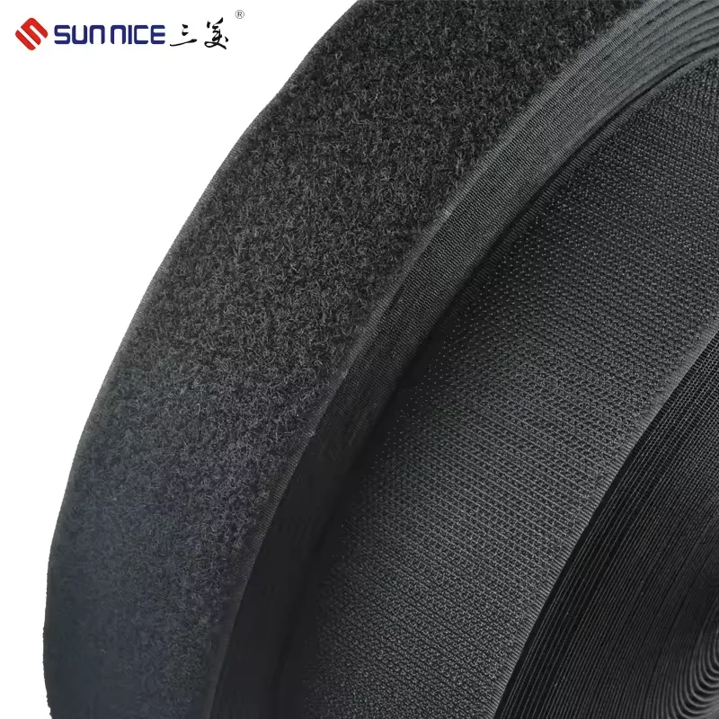 38mm Custom Nylon Hook Loop Fastener Reusable Tape Sewing-On Magic Tape Velcroes with No Glue Adhesive Hook Loop Tape Velcroes