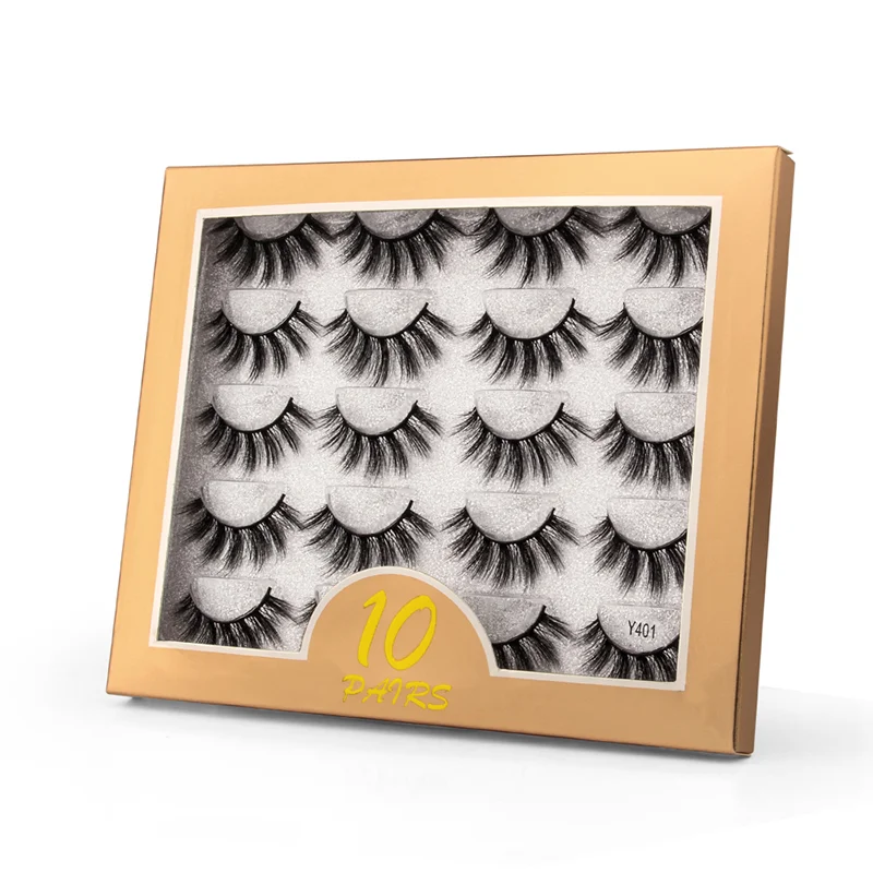 wholsale 3D Mink fake Eyelashes eye lash False Eyelashes  Soft make up Extension lash 25mm eyelash vendor fluffi mink eye