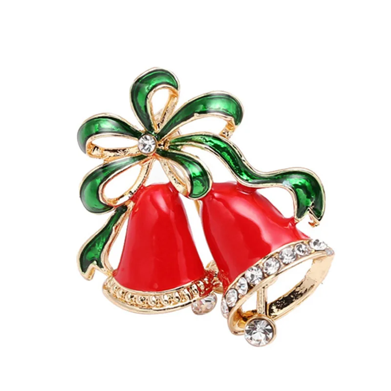 3D Christmas Set Brooches Stockings Santa Claus Sika Deer Red Hat brooch Metal Badge Lapel Pin