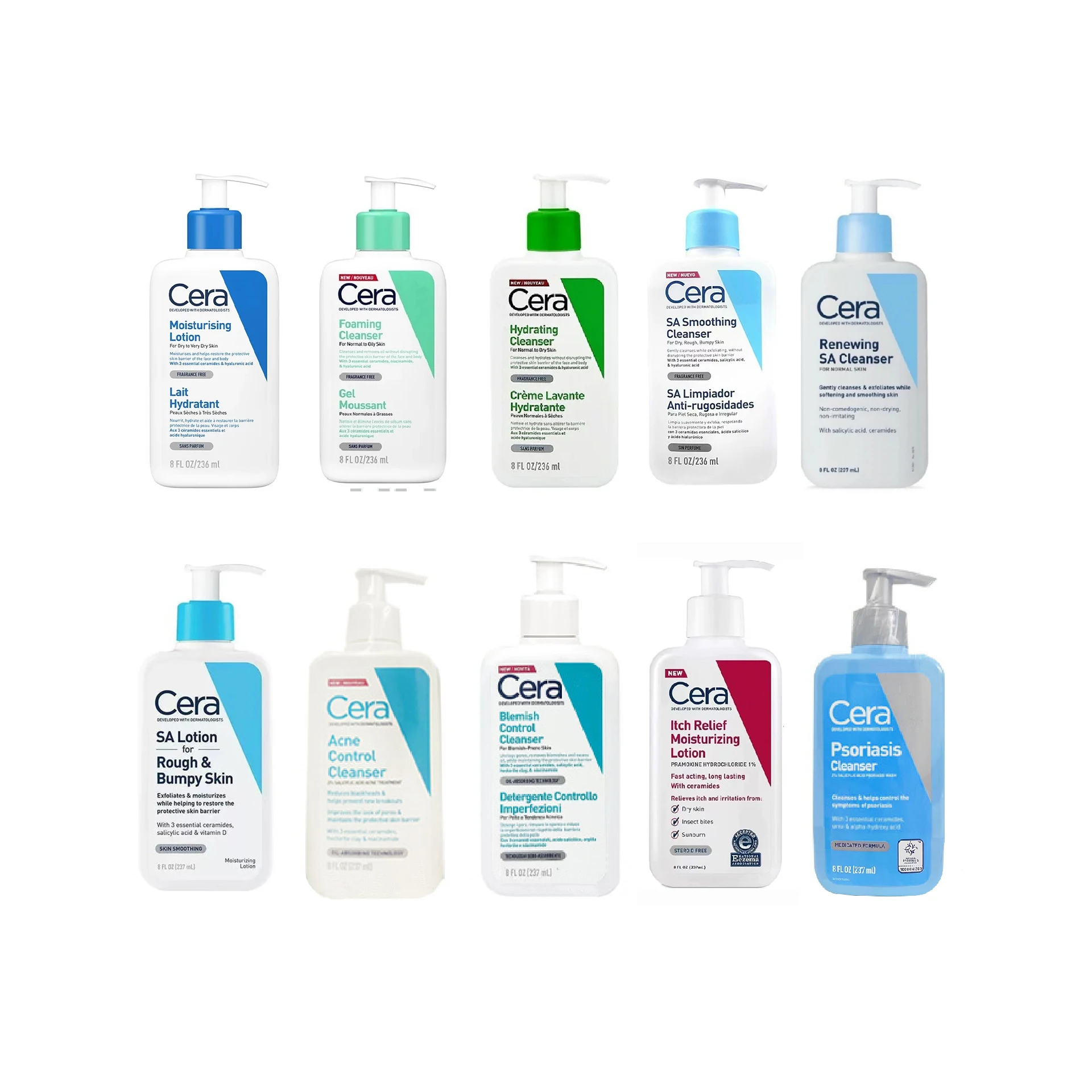 Ce Daily Face Body Moisturizing Lotion Moisturizing Foaming Cleanser 236ml