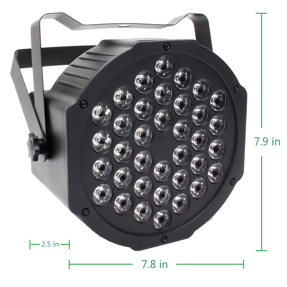 36*2W RGB DJ Disco Lighting with 7 Modes Uplights LED Par Light Stage Lights