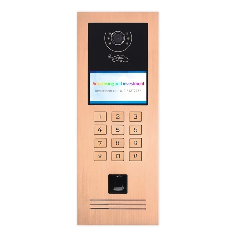 Aitdda sip villa video intercom WIFI smart Digital multi apartment IP video door phone intercom system