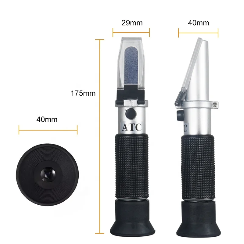 Low cost high performance universal traditional Brix meter handheld prism refractometer sugar tester