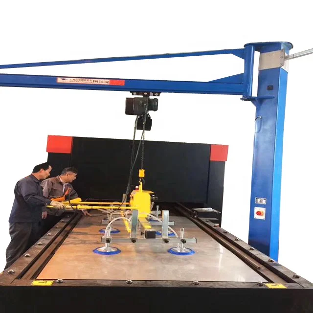1000KG Jib Crane Hoist Pneumatic Electric Lifting Equipment Sheet Metal Vacuum Lifters for Sale
